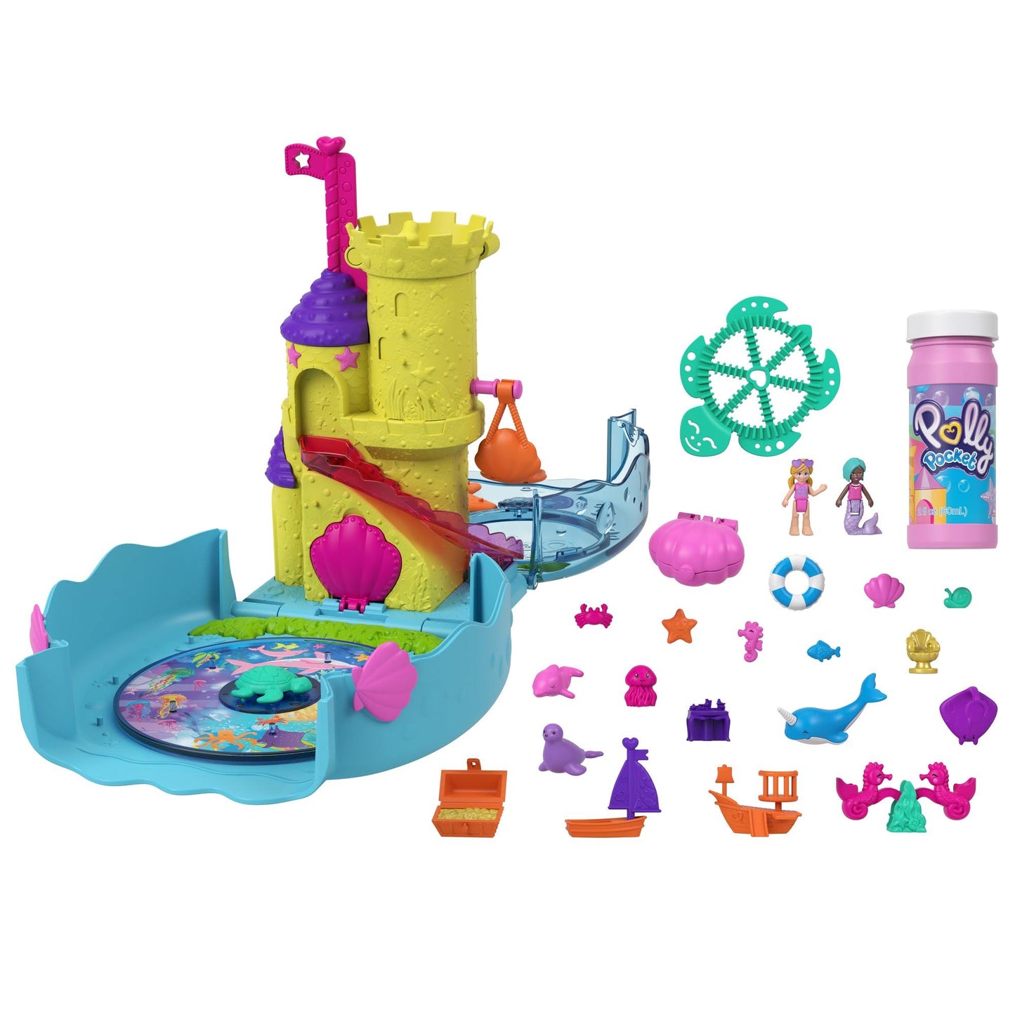 Set Polly Pocket Acuario de Burbujas + Muñeca