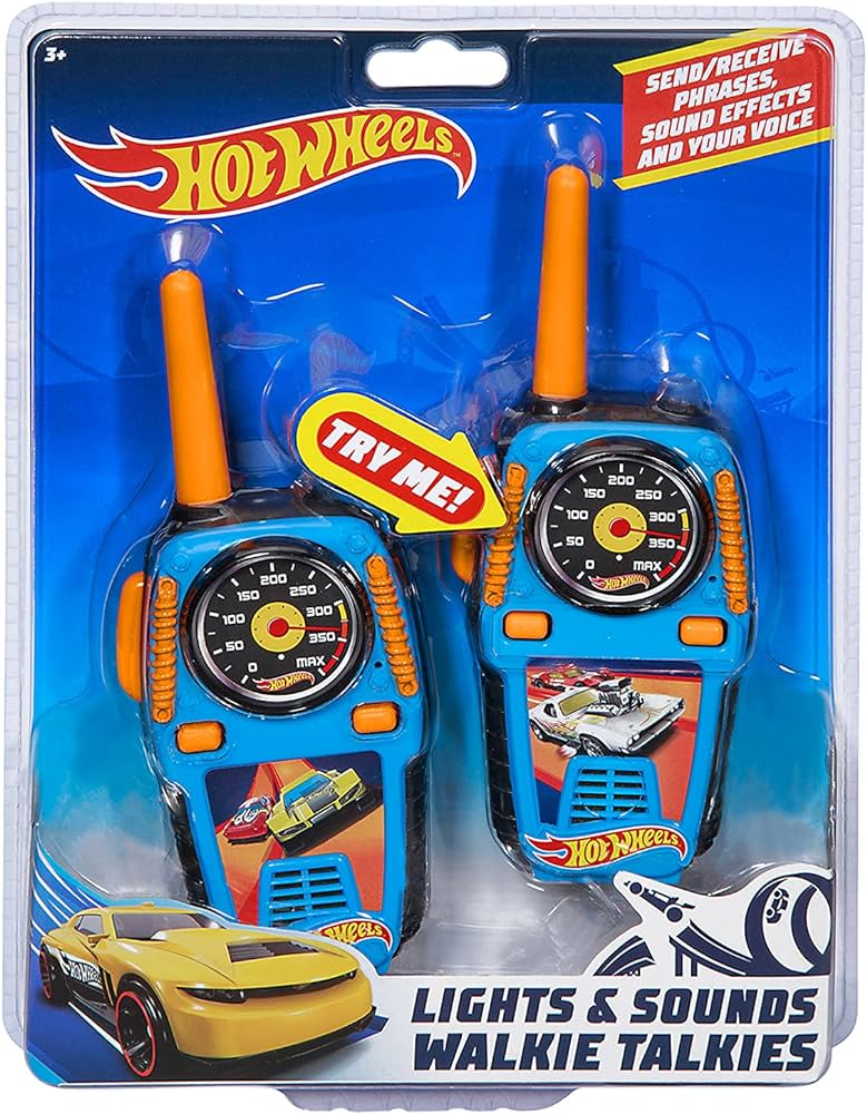 Walkie Talkies Hot Wheels con Luces Integradas